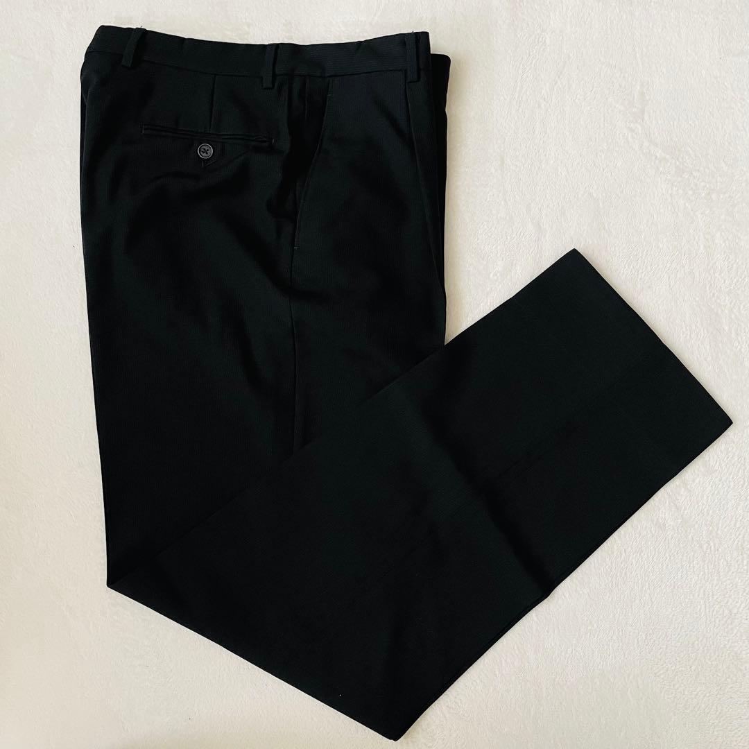 m30 [Good condition / XL] Armanico Rezzoni set-up suit black made in Italy