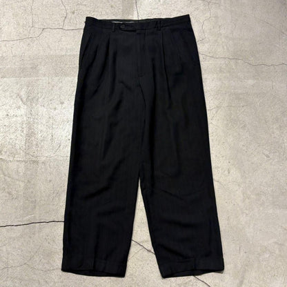 GIORGIO ARMANI Two-Tuck Stripe Slacks