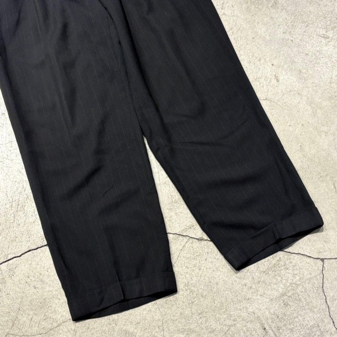 GIORGIO ARMANI Two-Tuck Stripe Slacks