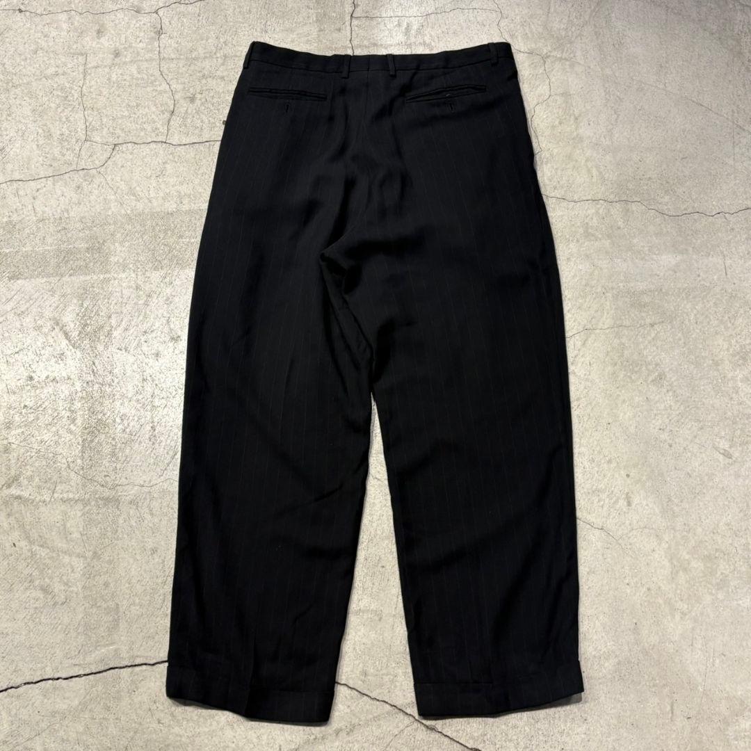 GIORGIO ARMANI Two-Tuck Stripe Slacks