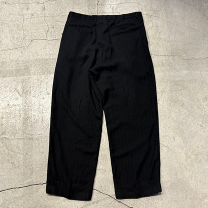 GIORGIO ARMANI Two-Tuck Stripe Slacks
