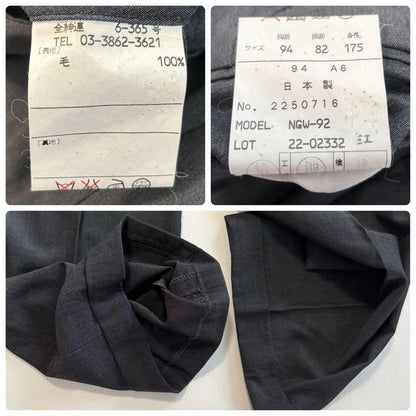 Rare Nina Ricci [Loropiana Silver Button Double] Suit Set L Unlined