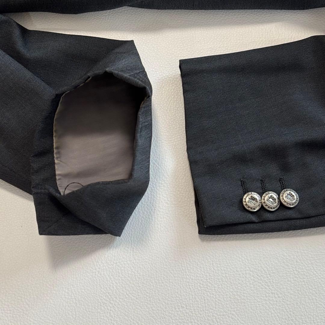 Rare Nina Ricci [Loropiana Silver Button Double] Suit Set L Unlined
