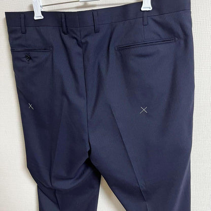 [New, unused] Elekur Shadow Stripe Slacks Dark Blue Large XL