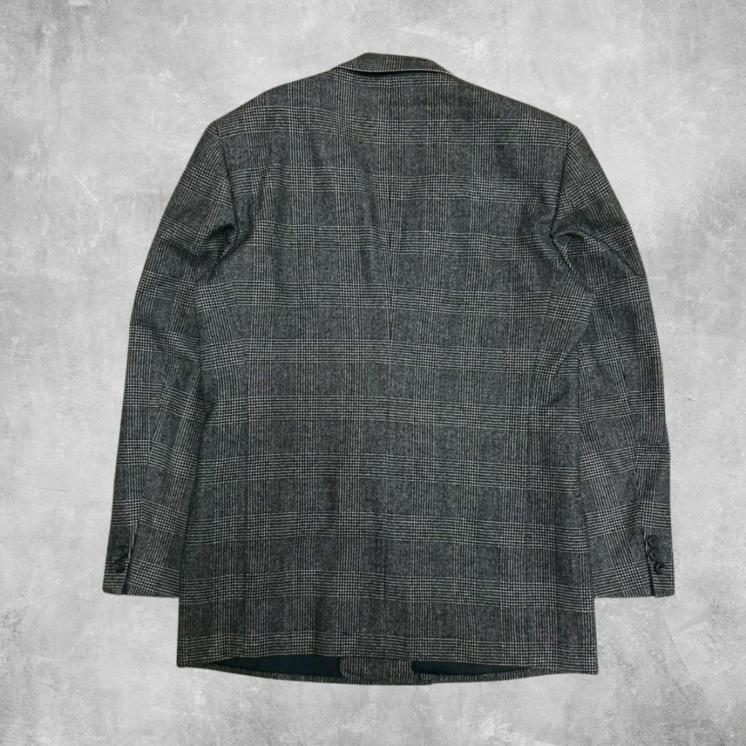 [High Quality] Wool Double Tailored Jacket Glen Check City Boy A5