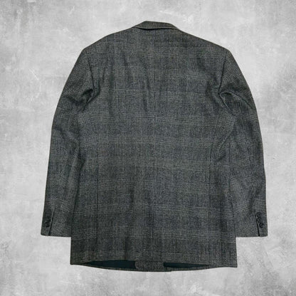[High Quality] Wool Double Tailored Jacket Glen Check City Boy A5