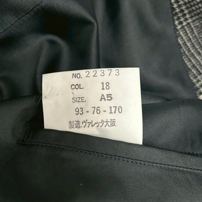 [High Quality] Wool Double Tailored Jacket Glen Check City Boy A5
