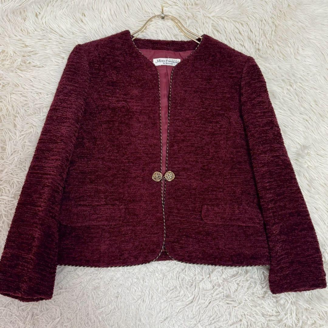 Miss Onward Setup Skirt Suit Burgundy No. 13