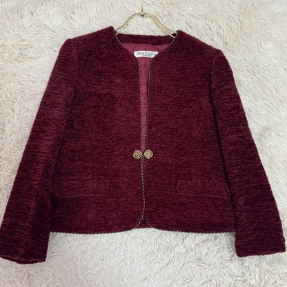 Miss Onward Setup Skirt Suit Burgundy No. 13
