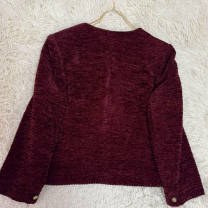 Miss Onward Setup Skirt Suit Burgundy No. 13