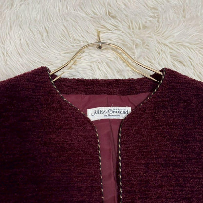 Miss Onward Setup Skirt Suit Burgundy No. 13
