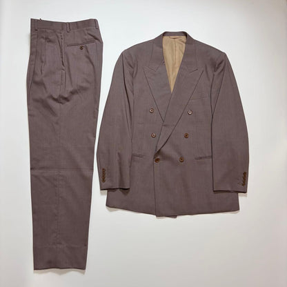 Dior double suit setup pink purple silk blend 6B