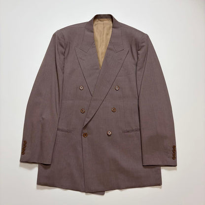 Dior double suit setup pink purple silk blend 6B