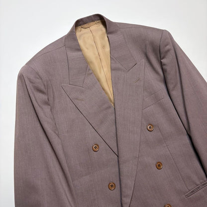 Dior double suit setup pink purple silk blend 6B