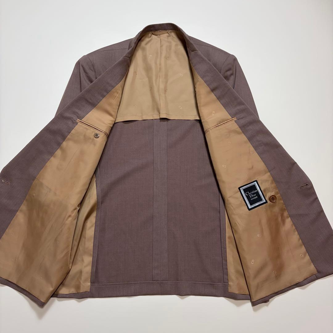 Dior double suit setup pink purple silk blend 6B