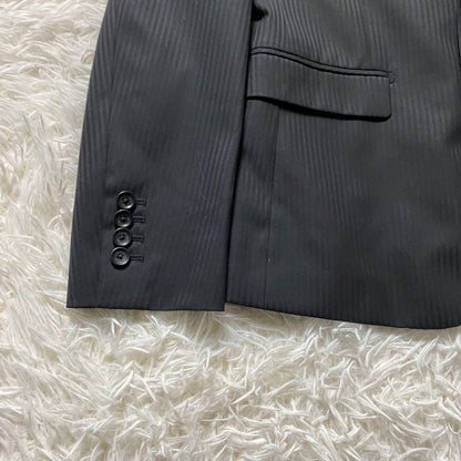 Men's suit set up three-piece striped microfiber M
