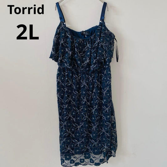 Beautiful item✨Torrid [2L] Women's Navy Lace Dress Party Dress
