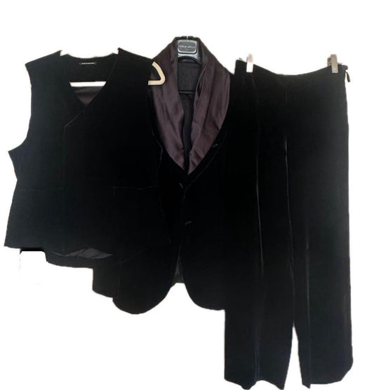 New GIORGIO ARMANI velvet 3 piece set
