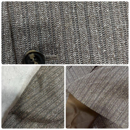 Super rare✨ 3-piece setup herringbone wool silk blend M Ceremony