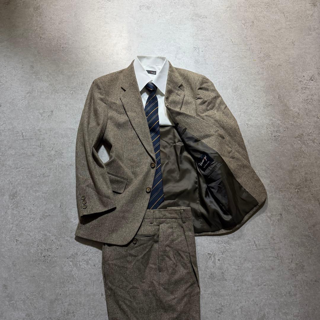 Luxury Luigibot Men's Setup Suit Tweed Style Vintage M⭐︎