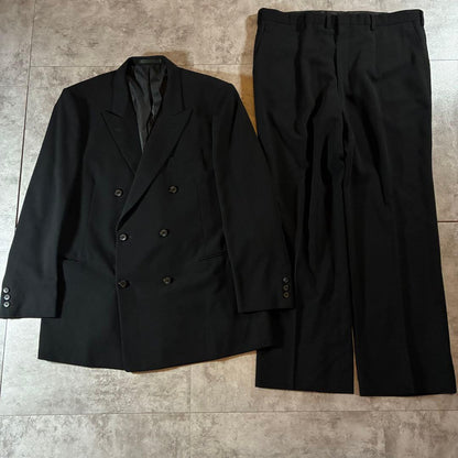 Beautiful item✨ [vintage] 90s double breasted setup black 6B