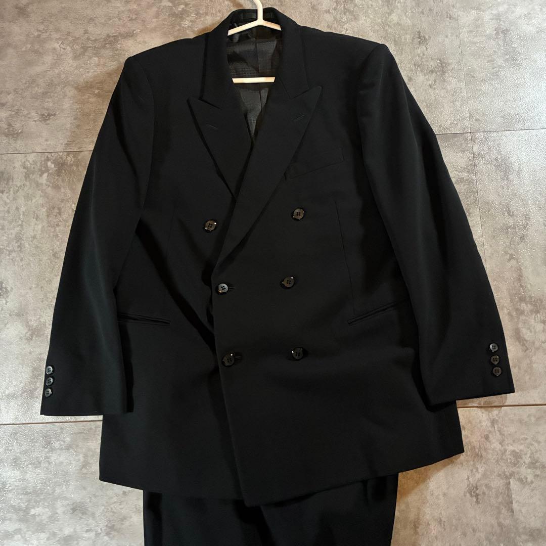 Beautiful item✨ [vintage] 90s double breasted setup black 6B