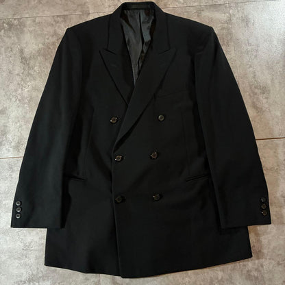 Beautiful item✨ [vintage] 90s double breasted setup black 6B