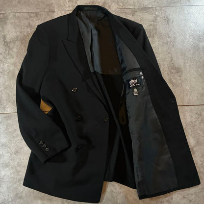 Beautiful item✨ [vintage] 90s double breasted setup black 6B