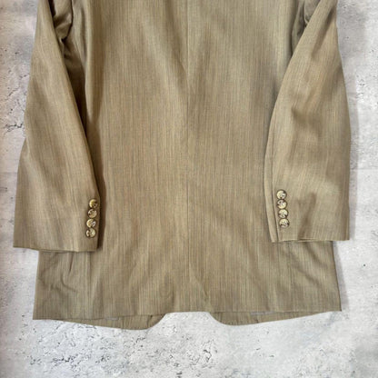 USED VINTAGE Setup Single Beige Gray Suit