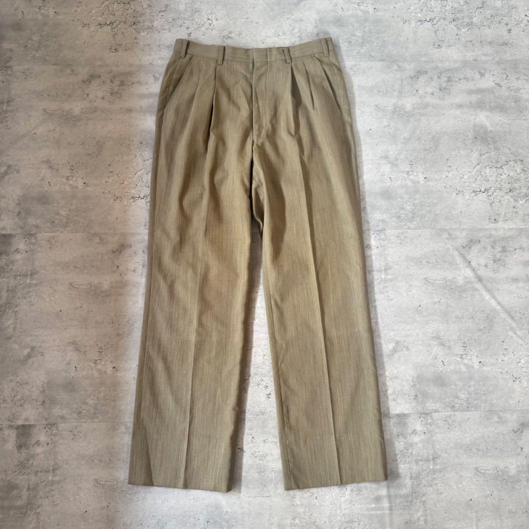 USED VINTAGE Setup Single Beige Gray Suit