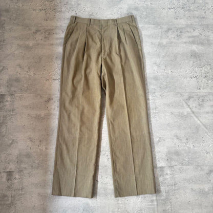 USED VINTAGE Setup Single Beige Gray Suit