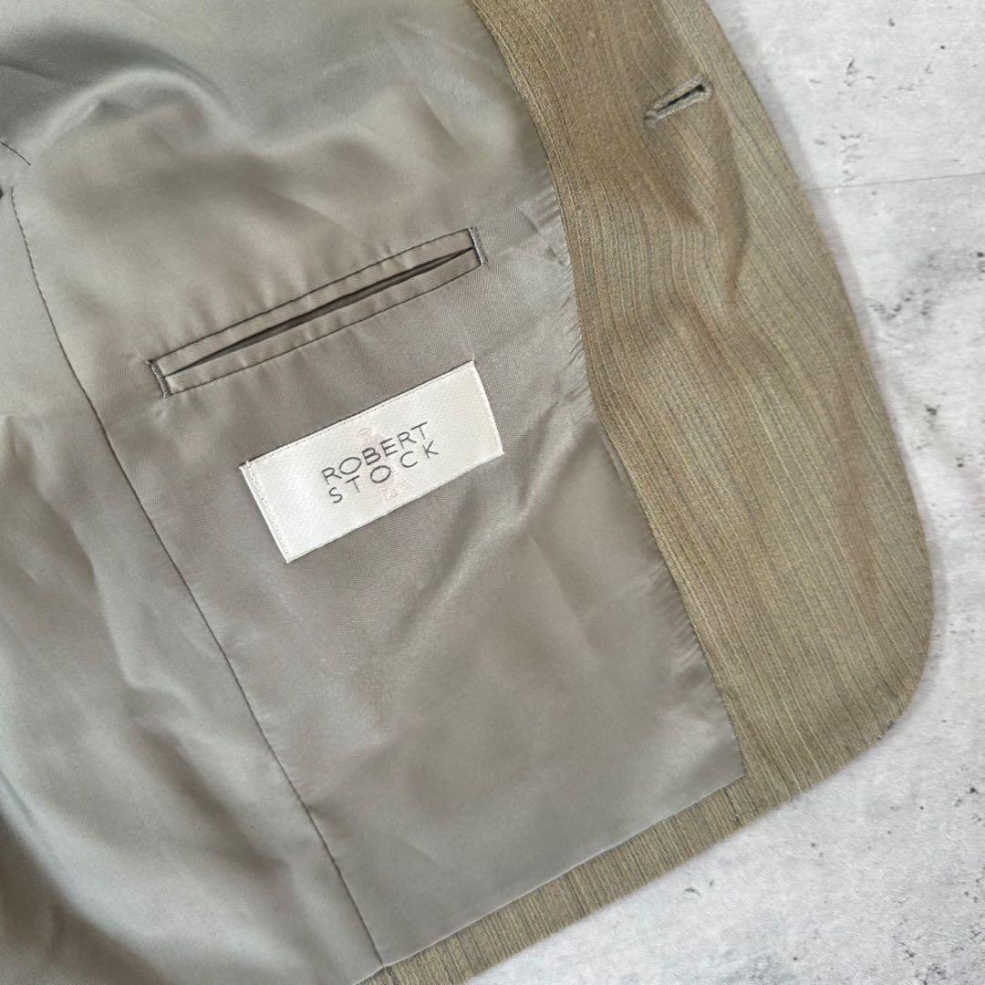 USED VINTAGE Setup Single Beige Gray Suit