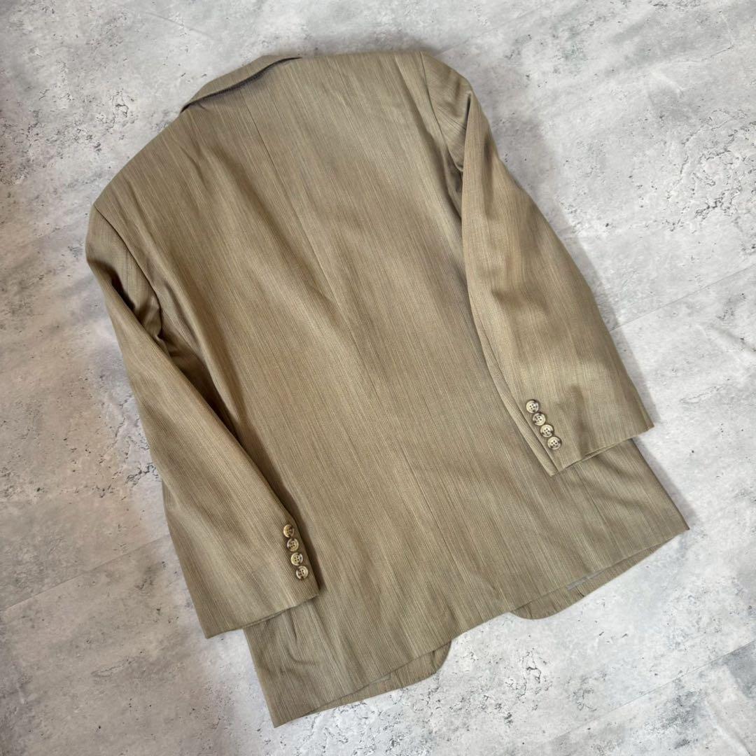 USED VINTAGE Setup Single Beige Gray Suit