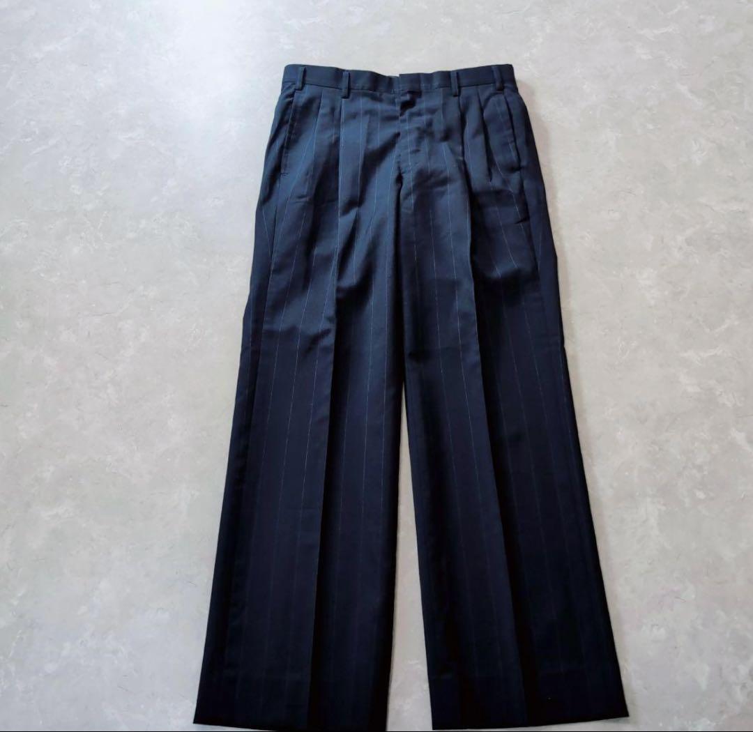 Double-breasted striped suit made in Japan