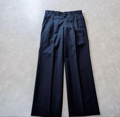 Double-breasted striped suit made in Japan