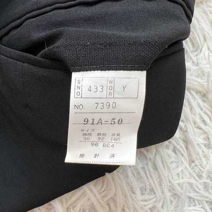 Vintage Double Breasted Setup Suit Black Made in Japan L