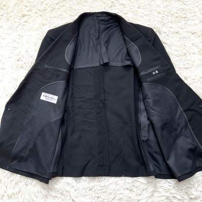 Vintage Double Breasted Setup Suit Black Made in Japan L