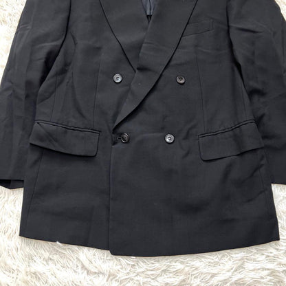 Vintage Double Breasted Setup Suit Black Made in Japan L