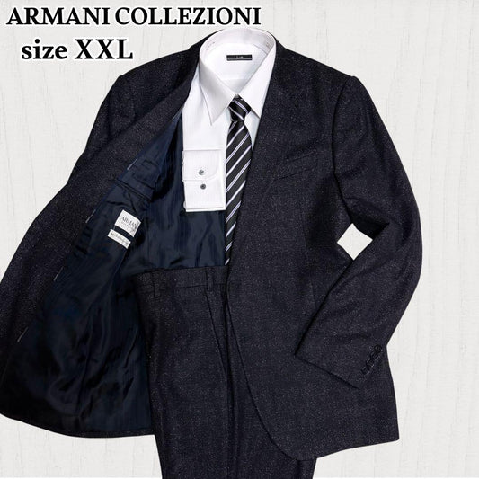 Unused grade ☆ Armani Collezioni ☆ Suit setup ☆ Black ☆ 52 ☆ XXL