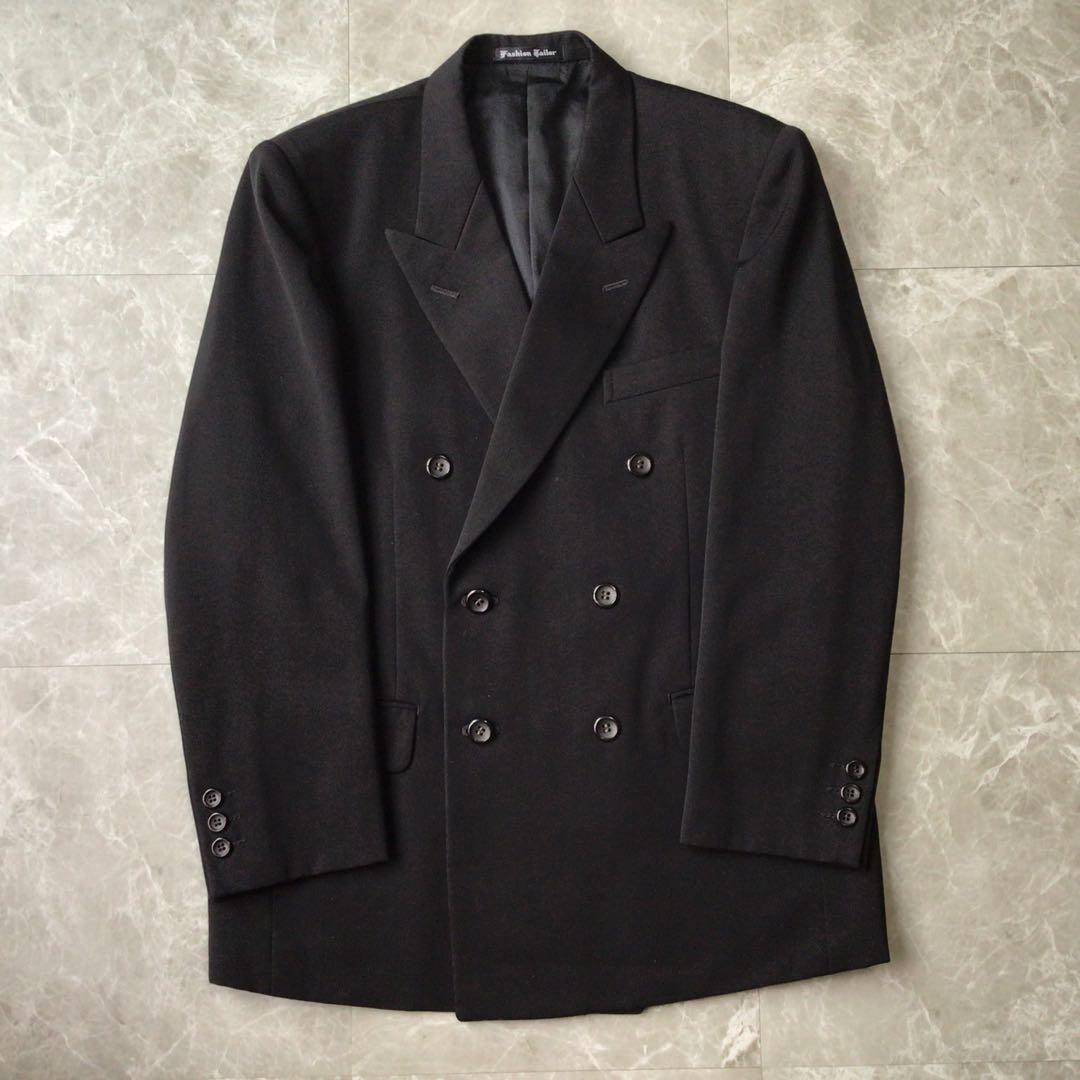 00s vintage double suit setup black 3B mode ceremony
