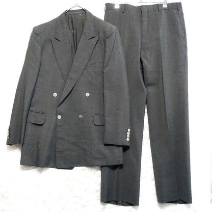Burberry's Double Setup Suit Mohair Blend Silver Button Vintage