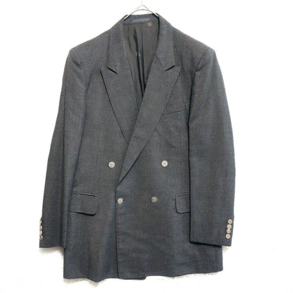 Burberry's Double Setup Suit Mohair Blend Silver Button Vintage