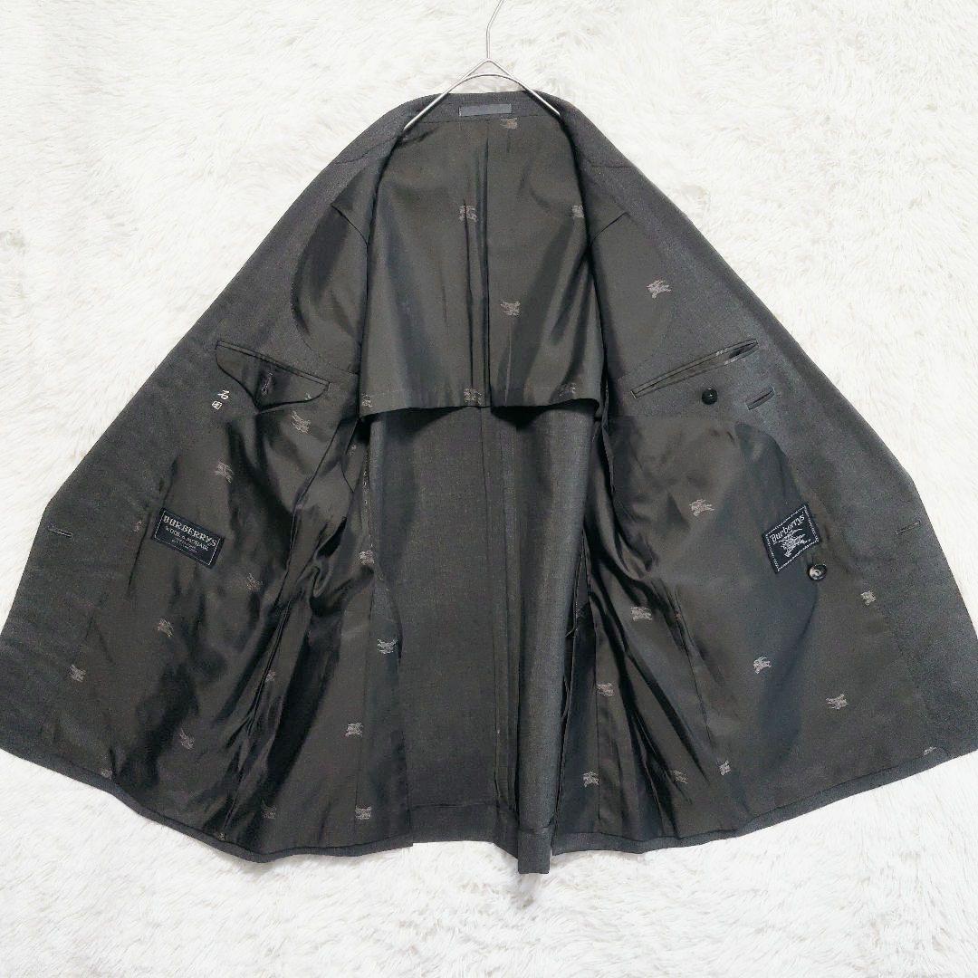 Burberry's Double Setup Suit Mohair Blend Silver Button Vintage