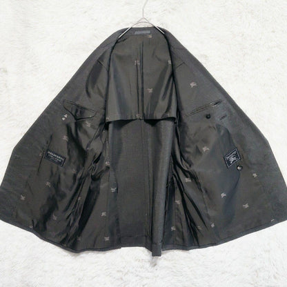 Burberry's Double Setup Suit Mohair Blend Silver Button Vintage