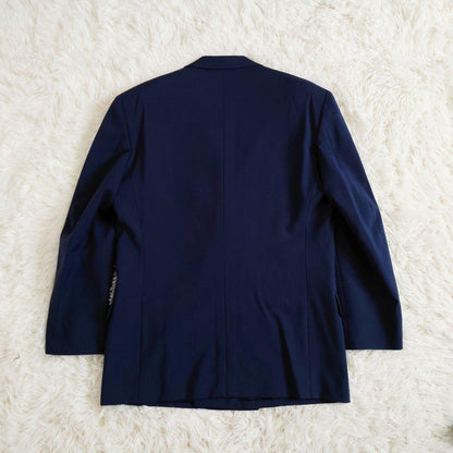 Vintage suit set up double unlined spring/summer navy M made in Japan