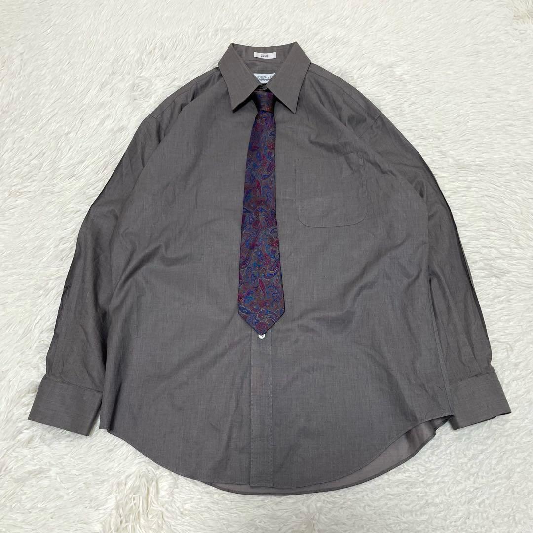 5-piece set 80s 90s casual suit French tie Paisley purple