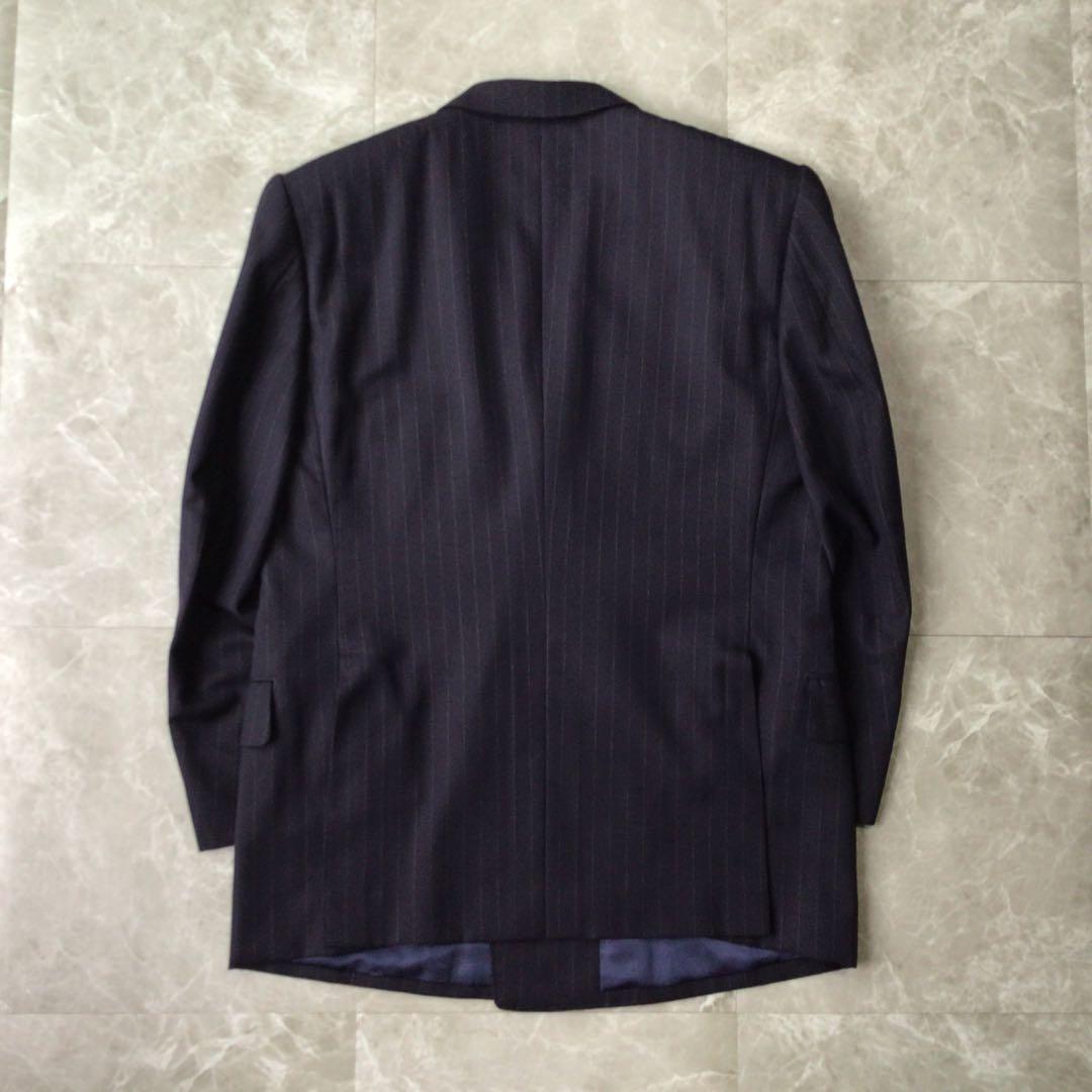 90s vintage double suit setup navy luxury wedding