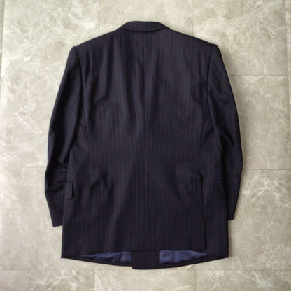 90s vintage double suit setup navy luxury wedding