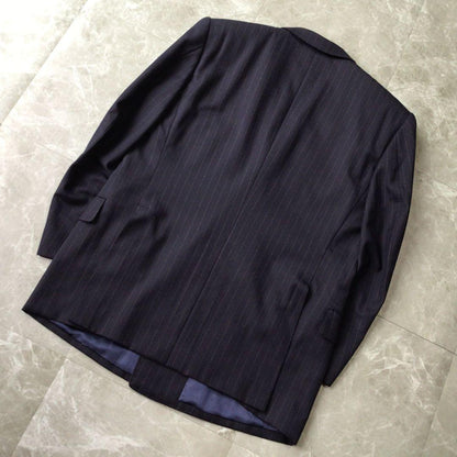 90s vintage double suit setup navy luxury wedding