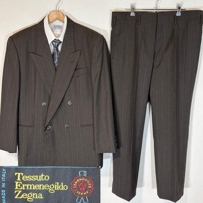 3-piece set Zegna fabric x hand-painted dragon paint double setup rare lining